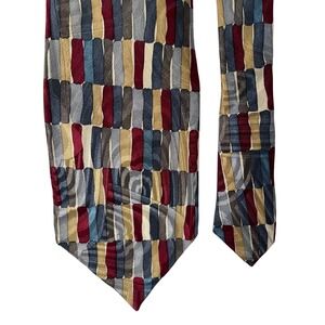 Louis Roth Vintage Mens‎ Tie Multi Color Geometric pattern